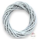 Wianek rattan biały 35