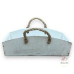 Torebka niska biała