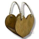 Torebka serce biała K-268