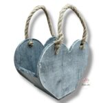 Torebka serce biała K-268