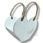 Torebka serce biała K-268