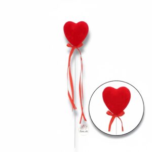 Topper welurowe serce 12 szt. K-567