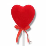 Topper welurowe serce 12 szt. K-567