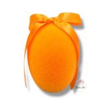 Jajko flokowane zawieszka pomarańcz