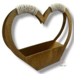 Serce małe brąz K-371