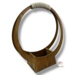 Kosz sznurek brąz mały K-324