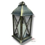 Latarnia Led złota K-391