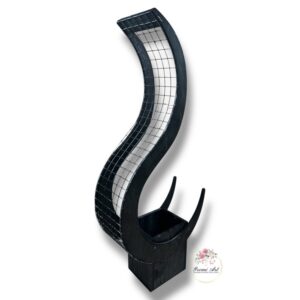 Płomień siatka czarny K-411