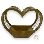 Serce siatka duże szare K-135