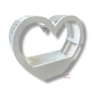 Serce siatka duże z folią K-427