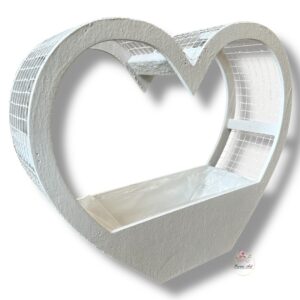 Serce siatka duże z folią K-427