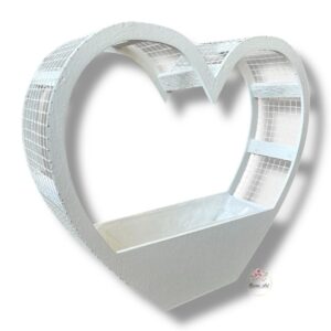 Serce siatka duże z folią K-427