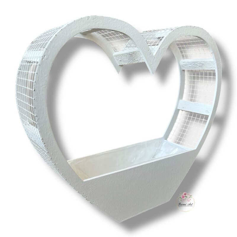 Serce siatka duże z folią K-427