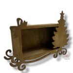 Pudełko z choinką brąz