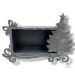 Pudełko z choinką szare