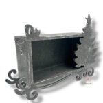 Pudełko z choinką szare