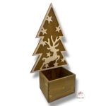 Choinka z reniferem brąz