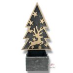 Choinka z reniferem szara