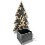 Choinka z reniferem szara