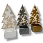 Choinka z reniferem brąz