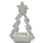 Choinka z gwiazdą biała