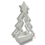 Choinka z gwiazdą biała