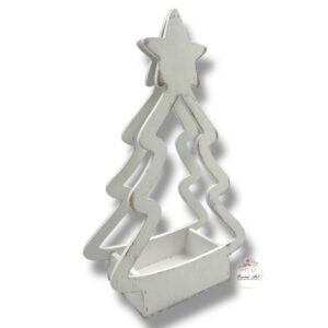 Choinka z gwiazdą biała