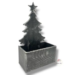 Skrzynka choinka szara