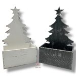 Skrzynka choinka szara