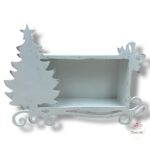 Pudełko z choinką białe