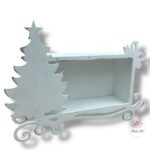 Pudełko z choinką białe