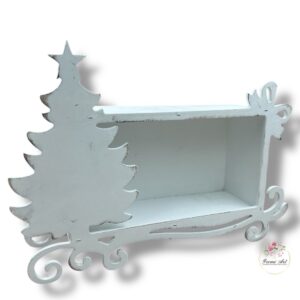 Pudełko z choinką białe