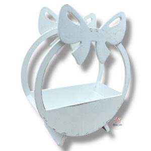 Osłonka kokardka biała