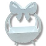 Osłonka kokardka biała