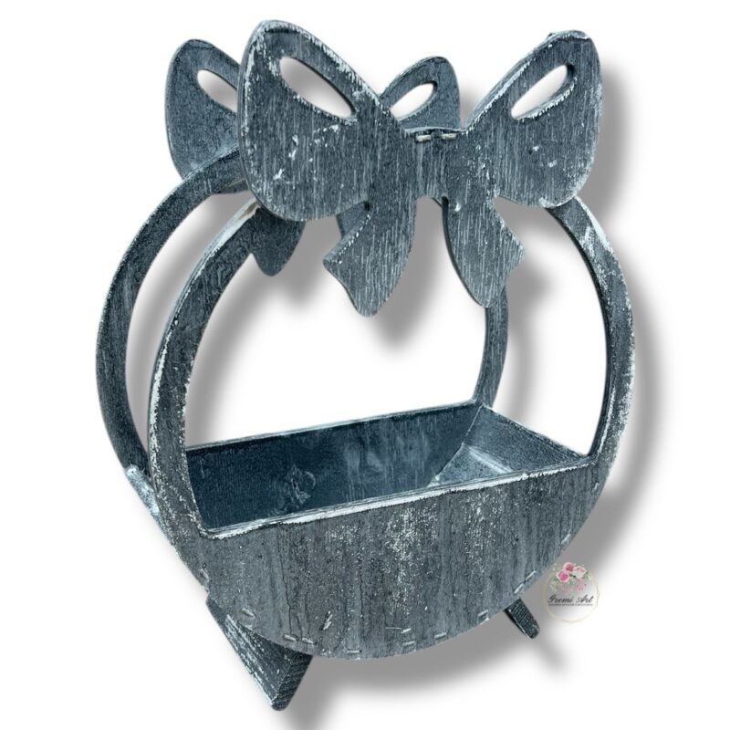 Osłonka kokardka szara