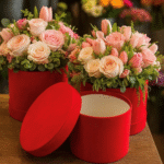 Flower box welur 3 szt K-480