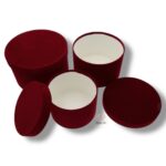 Flower box welur 3 szt K-485