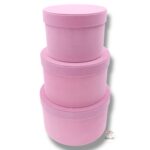 Flower box welur 3 szt K-484