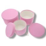 Flower box welur 3 szt K-484