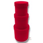 Flower box welur 3 szt K-483