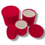 Flower box welur 3 szt K-483