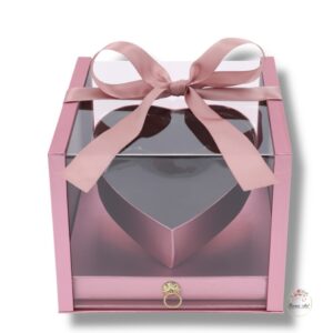 Flower box serce z szufladą K-481