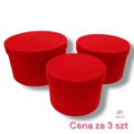 Flower box welur 3 szt K-480