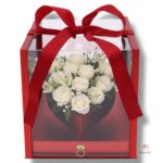 Flower box serce z szufladą K-479