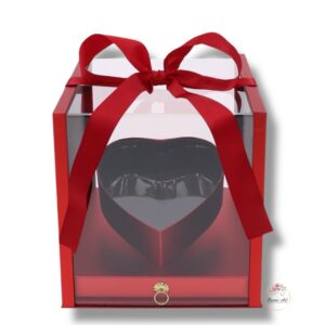 Flower box serce z szufladą K-479