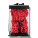 Miś z piankowych róż K-489