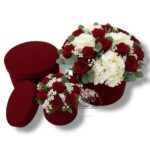 Flower box welur 3 szt K-485