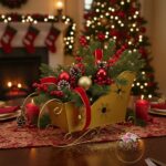 Sanie metalowe złote K-224