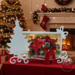 Pudełko z choinką białe