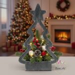 Choinka z gwiazdą szara